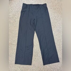 ATHLETA Eastbound Wide Crop Pant Black Commute Travel Women's Size M